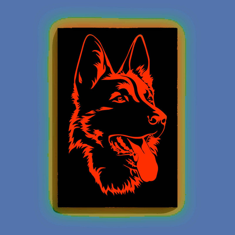 Dog Face Canvas DIY Painting – Glow in the Dark Kit for Adults & Kids | Eazy Arts DIY Art Set with Brushes - GID-ANM-006