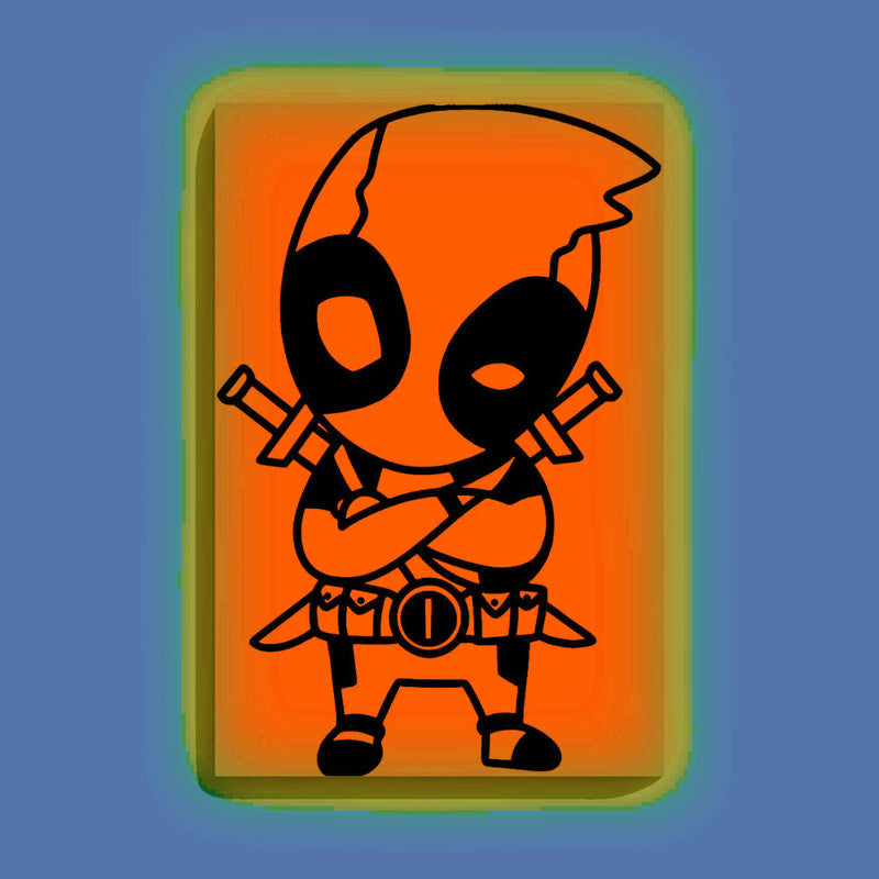 Baby Deadpool Glow in the Dark Painting Kit – DIY Superhero Cartoon Art for Kids & Fans | Eazy Arts - Image 10 - GID-KID-002