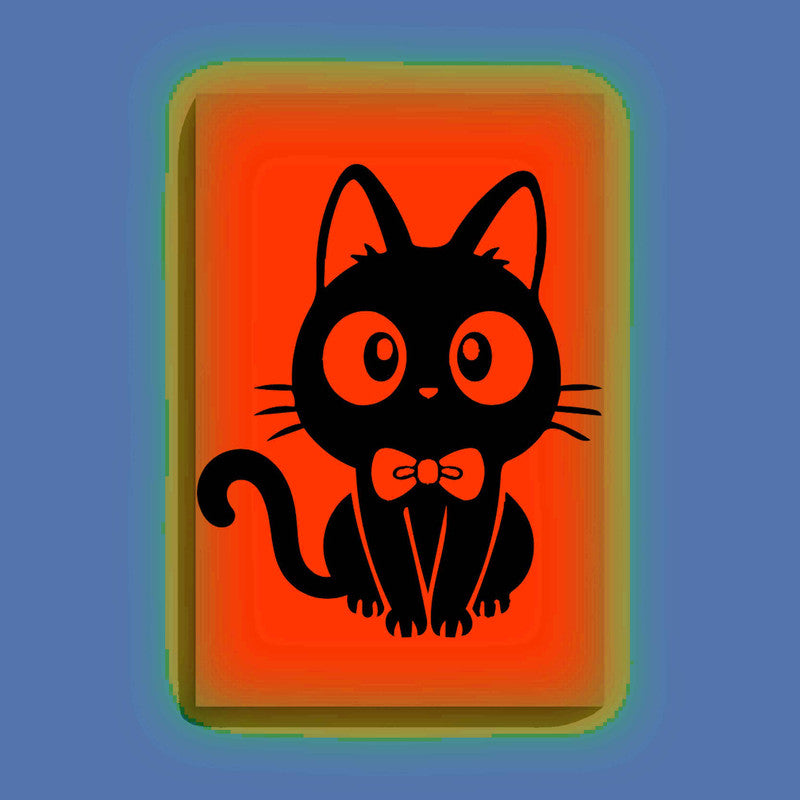 Cute Black Kitten with Bow Glow in the Dark Painting Kit – DIY Animal Cartoon Art for Kids | Eazy Arts - Image 10 - GID-KID-003