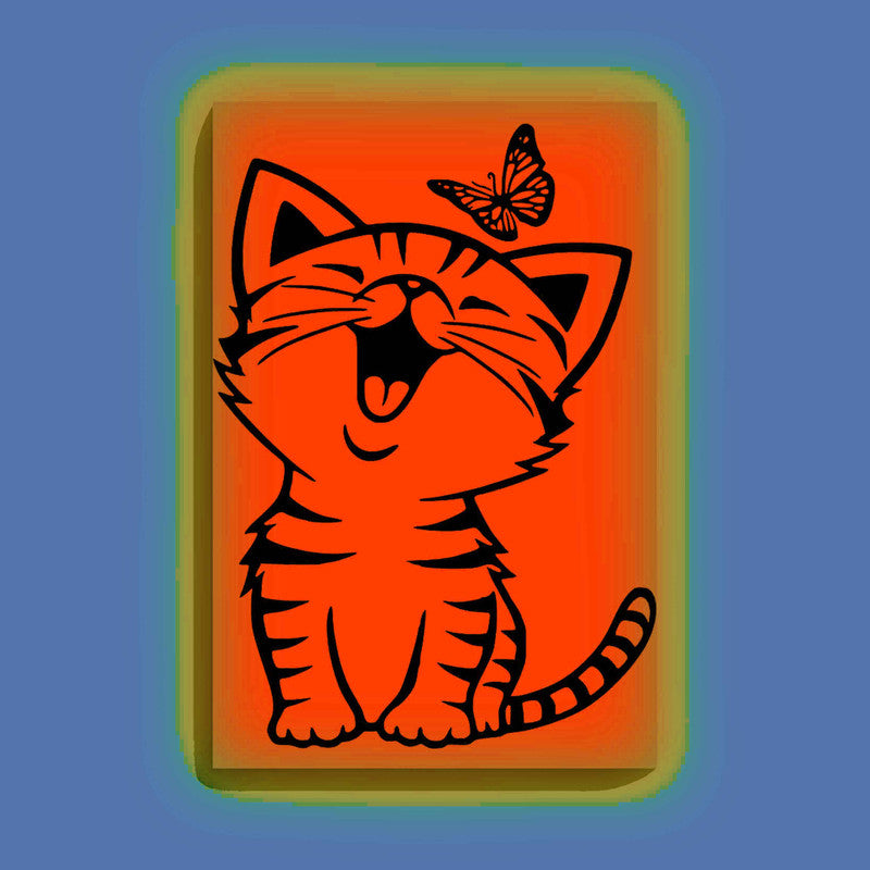Cute Kitten with Butterfly Glow in the Dark Painting Kit – DIY Animal Art for Kids | Eazy Arts - Image 10 - GID-KID-006