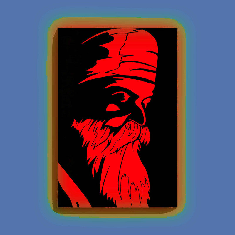 Waheguru Portrait Glow in the Dark Painting Kit – DIY Sikh Spiritual Wall Art | Eazy Arts