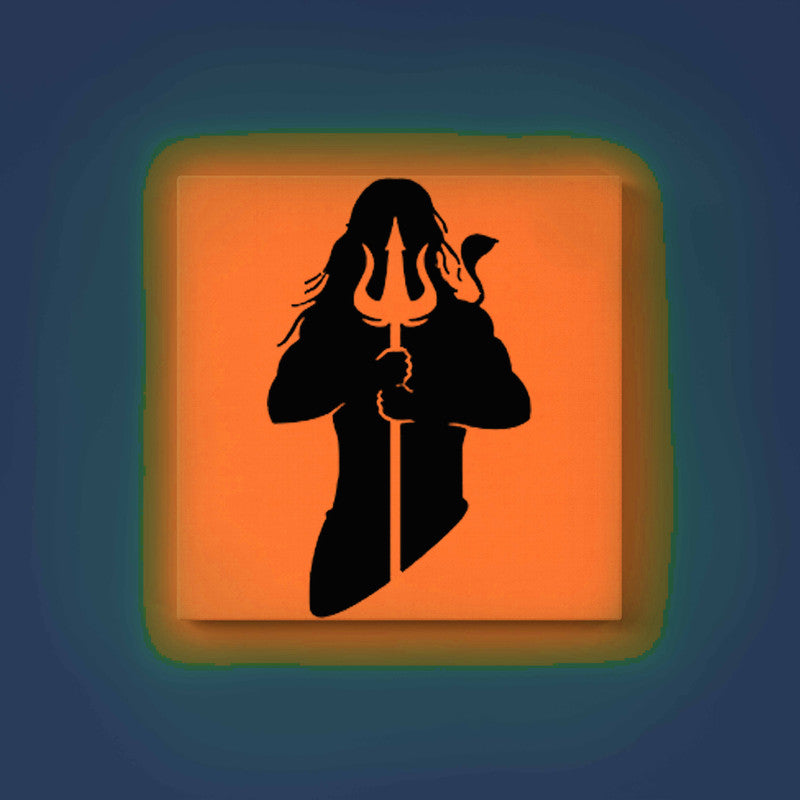 Lord Shiva with Trishul Glow in the Dark Painting Kit – DIY Mahadev Silhouette Art | Eazy Arts