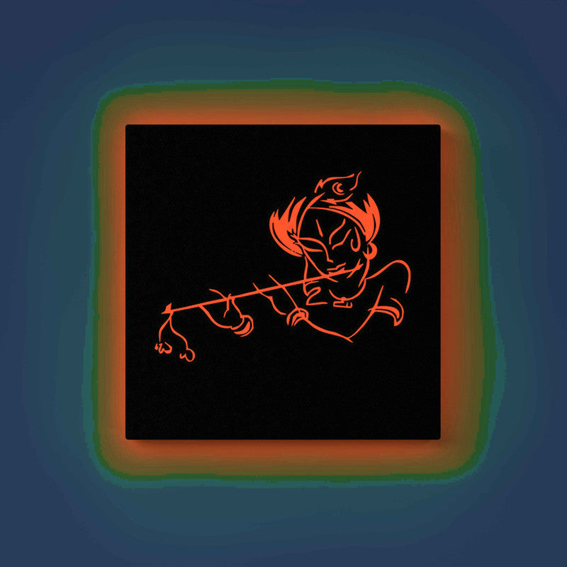 Lord Krishna Playing Flute Glow in the Dark Painting Kit – DIY Divine Line Art | Eazy Arts