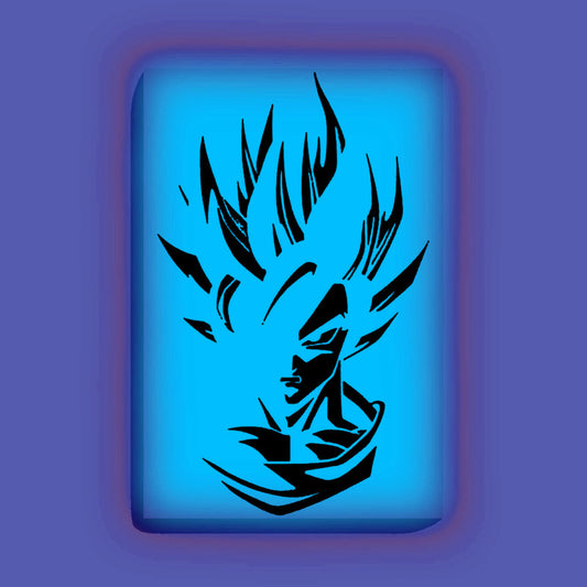 Goku Face Glow in the Dark Painting Kit – DIY Super Saiyan Wall Art for Anime Fans - Image 2 - GID-SPR-009