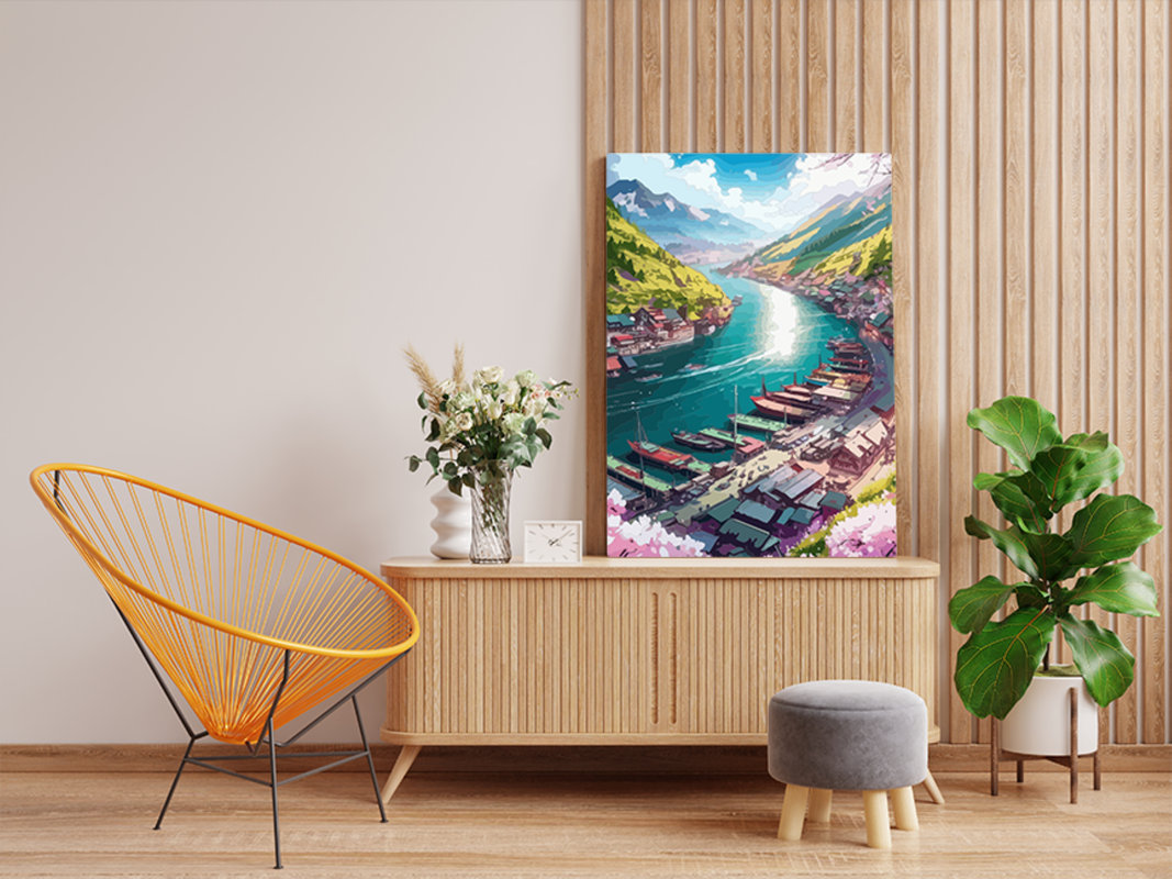 DIY PBN Kit - Riverside Haven Paint by Numbers Kit