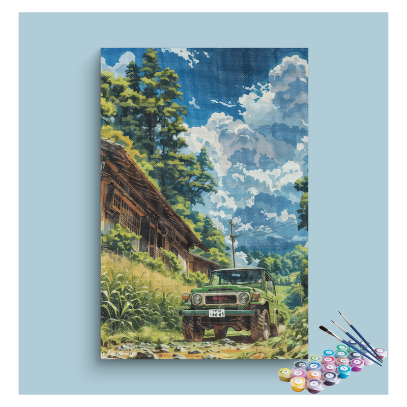 DIY Painting Kit -Rustic Adventure Off-Road Paint by Numbers Kit