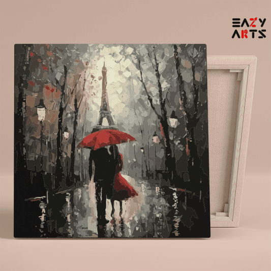 DIY Paint by numbers kit - Romantic Evening in Paris Paint by Numbers Kit