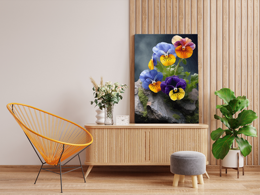 DIY Paint by numbers kit - Pansy Perfection Colorful Blossoms Paint by Numbers Kit