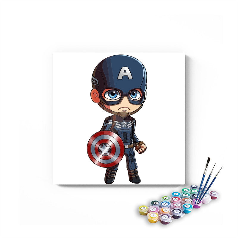 Captain America Paint By Numbers kit for kids