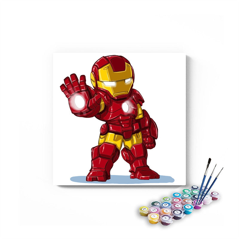 Ironman Standing Paint By Numbers kit for kids
