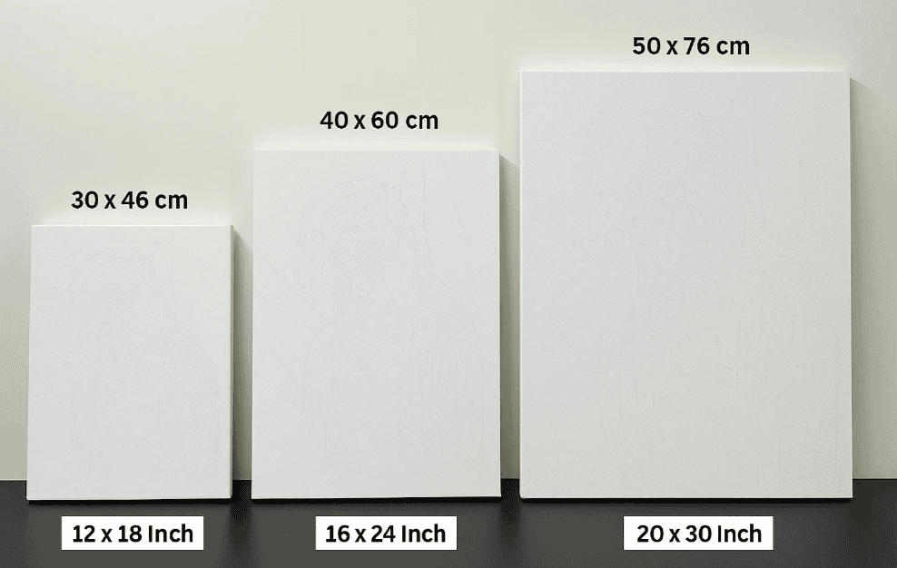 Eazy Arts Size Chart