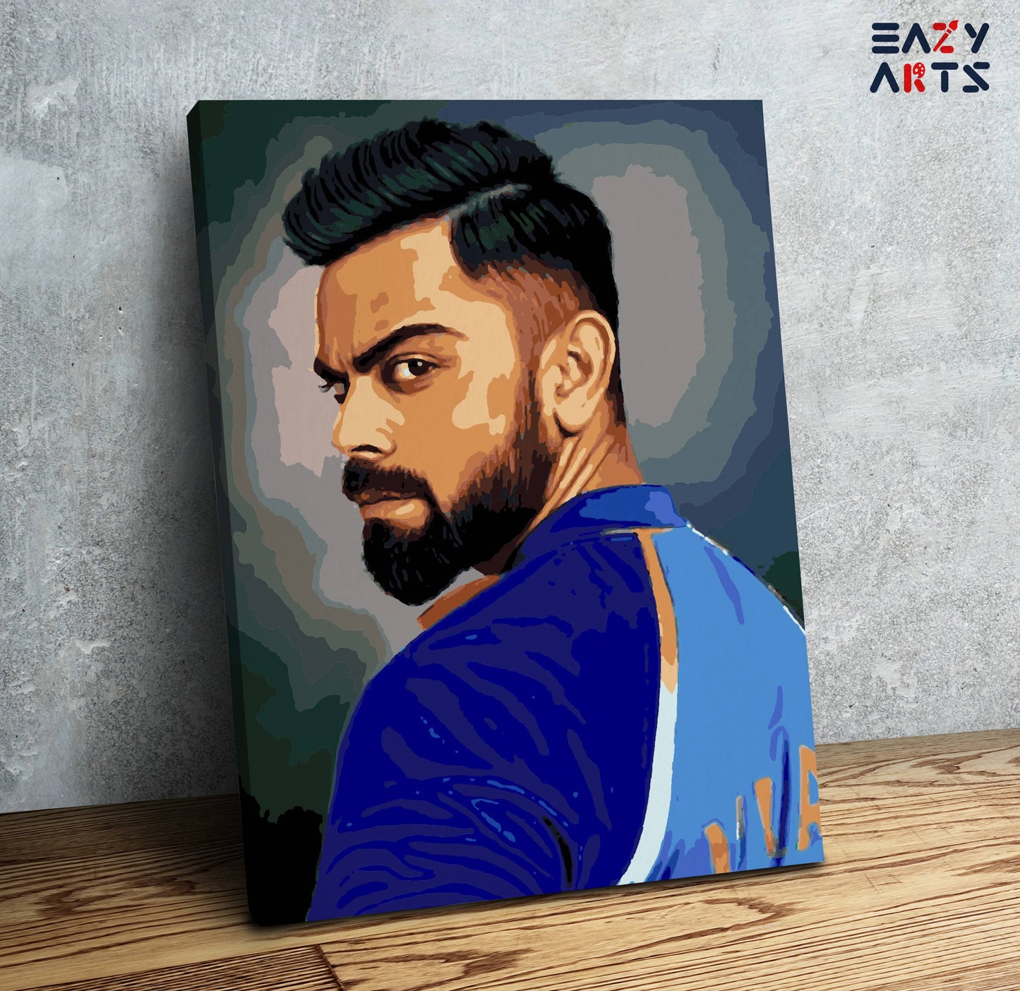 Virat Kohli Closeup PBN kit