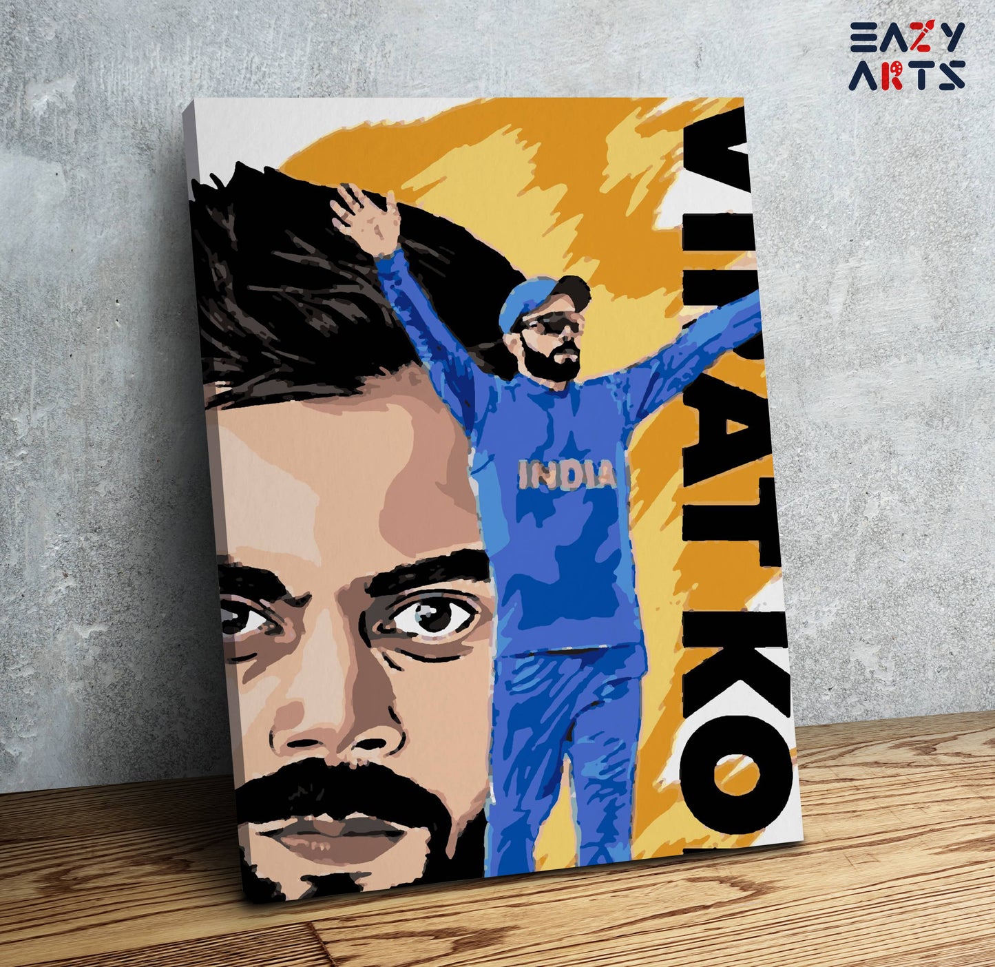 Virat Kohli Poster PBN kit