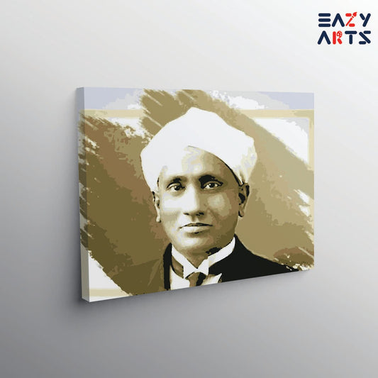 Sir CV Raman paint by numbers