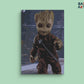 Baby Groot Walking paint by numbers
