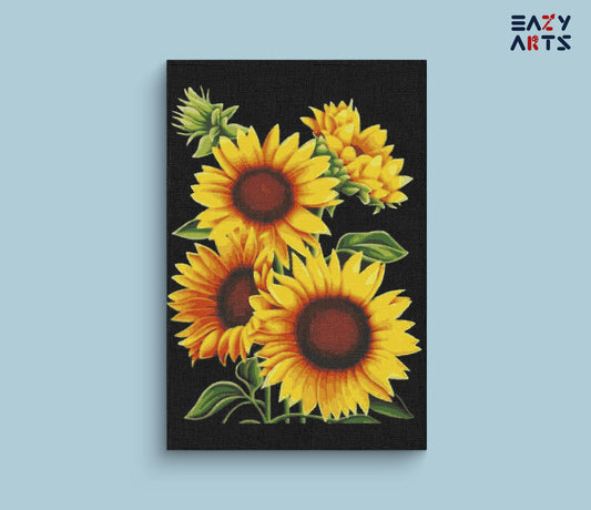 Bunch of Sunflowers paint by numbers