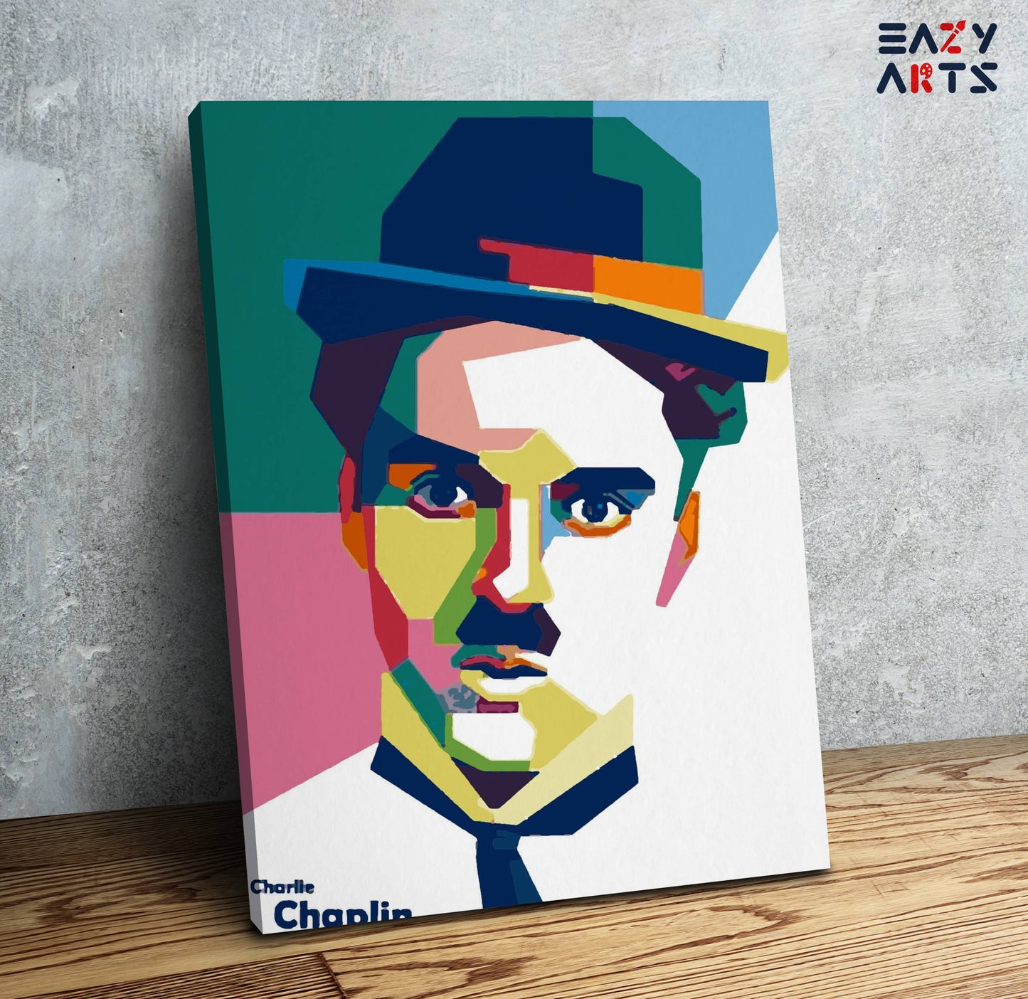 Charlie Chaplin Abstract PBN kit