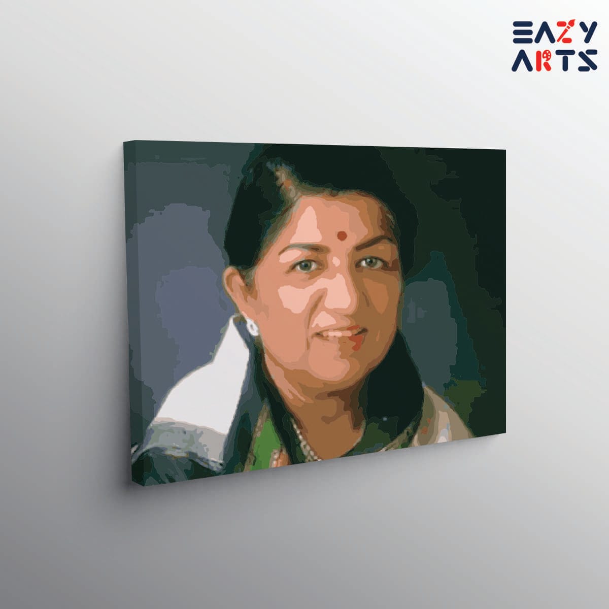 Lata Mangeshkar paint by numbers