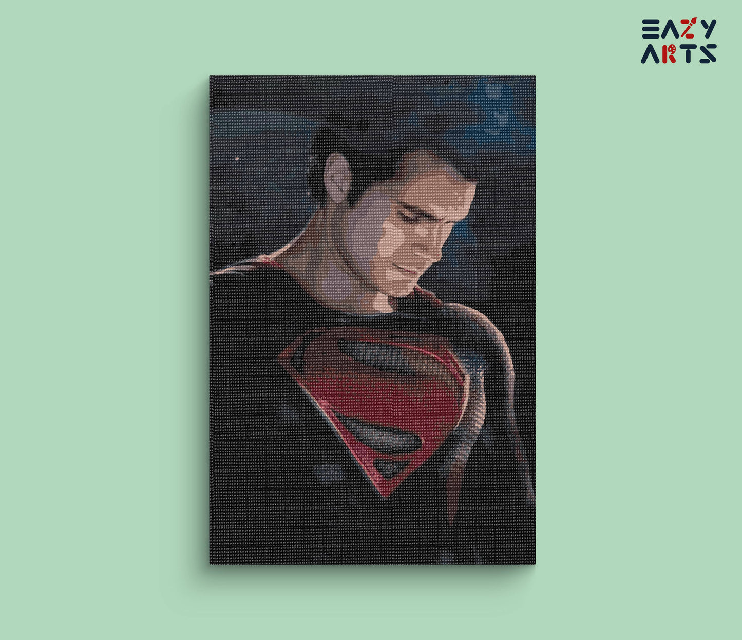 Superman paint by numbers