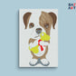 Dog Holding Bone Paint By Numbers kit for kids