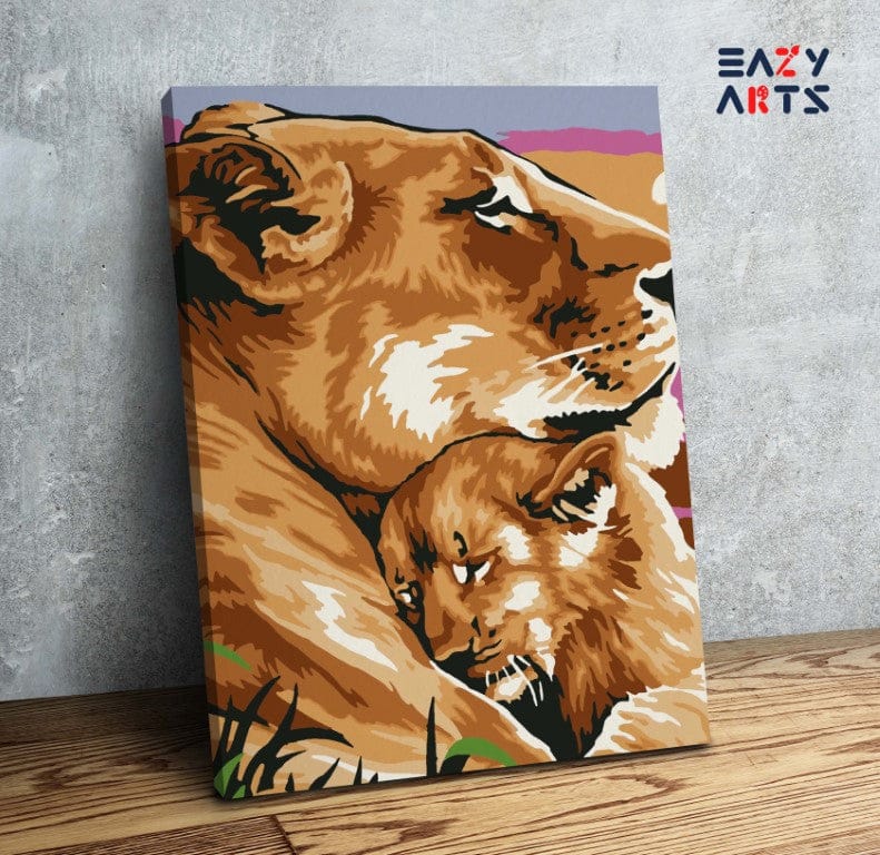 Lion Mom baby PBN kit for kids