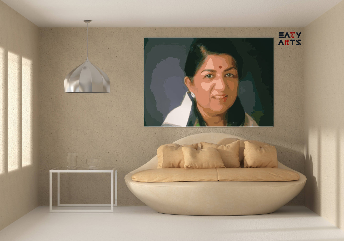 Lata Mangeshkar paint by numbers kit