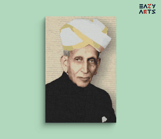 Sir M Visvesvaraya paint by numbers