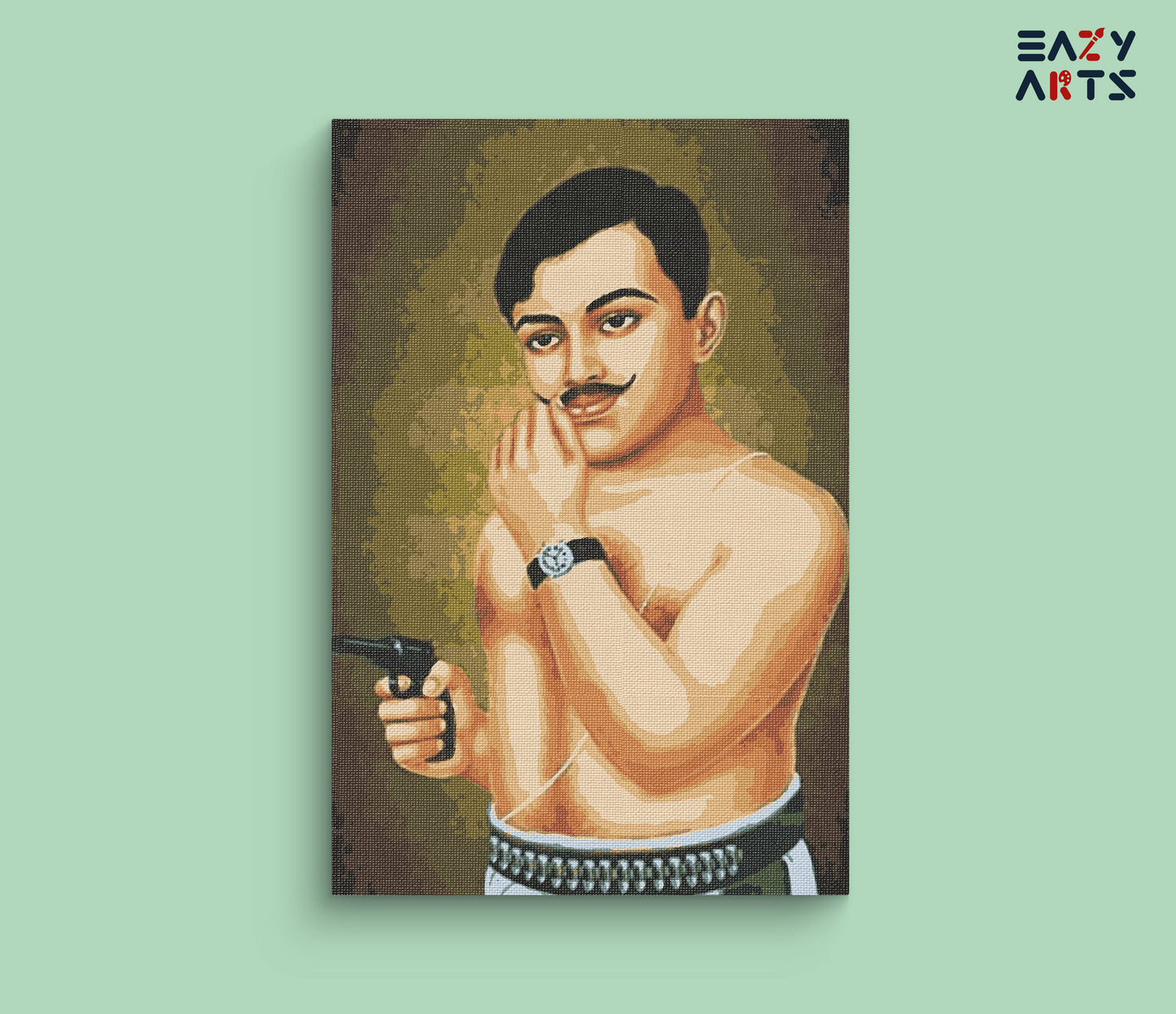 Chandrashekhar Aazad paint by numbers