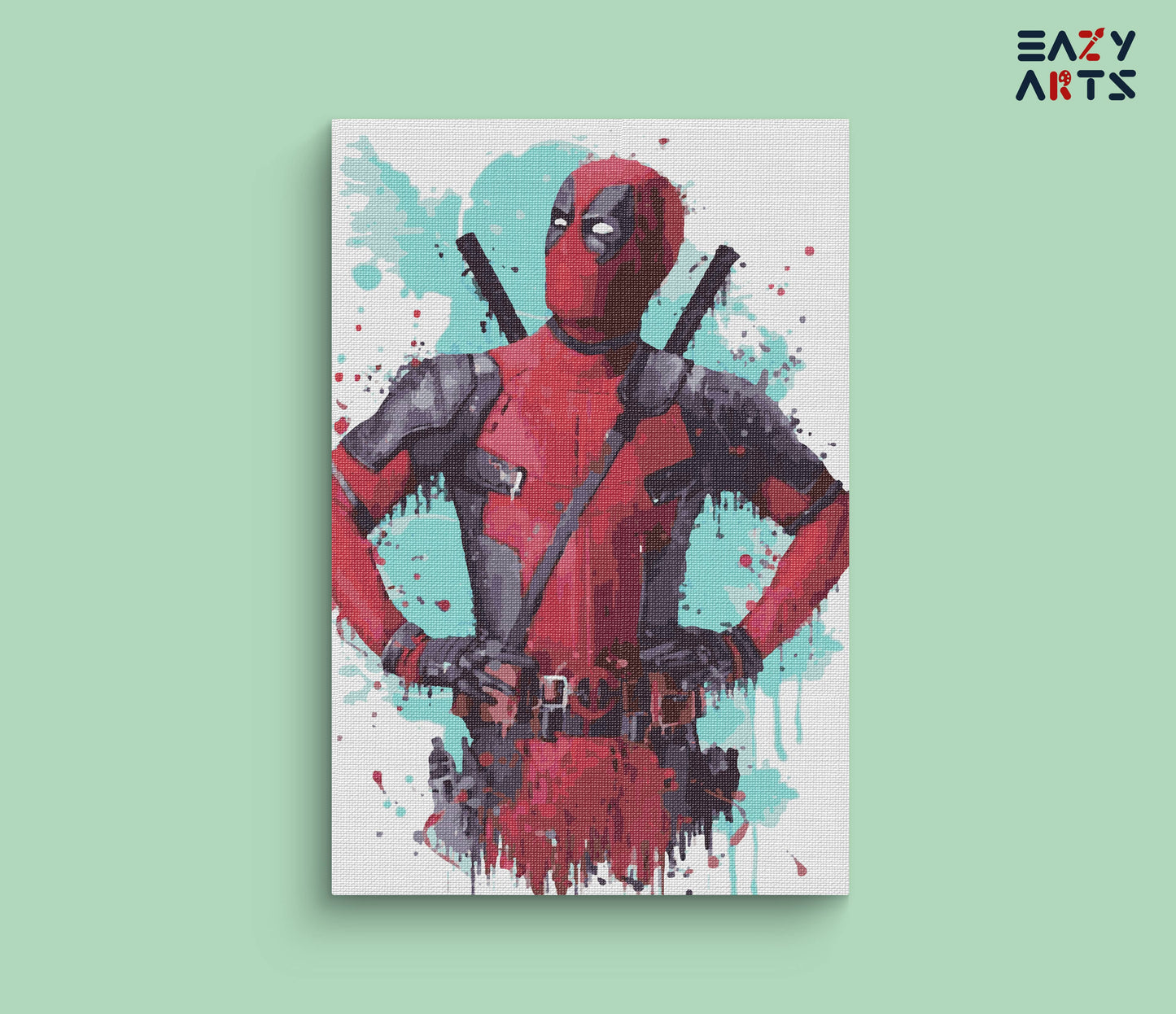 Dead Pool paint by numbers