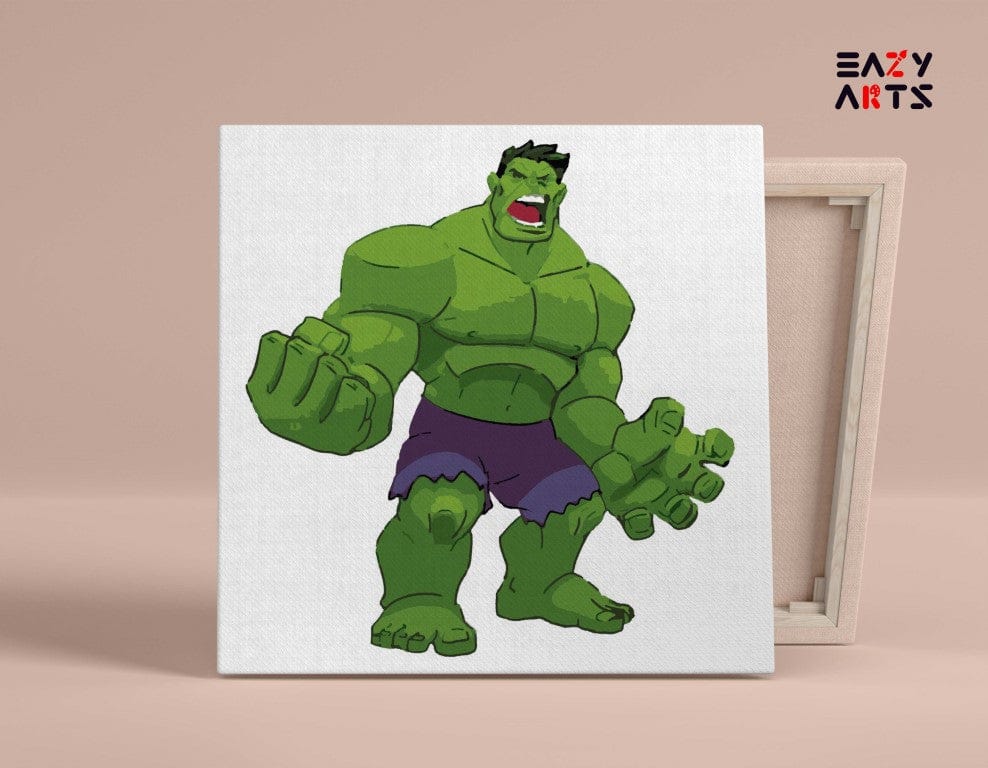 Hulk Screaming PBN kit for kids