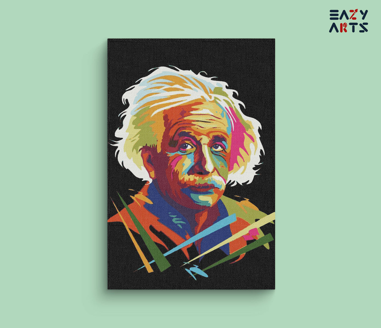 Albert Einstein Colorful paint by numbers