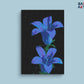 Blue Gentiana Scabra Flower paint by numbers