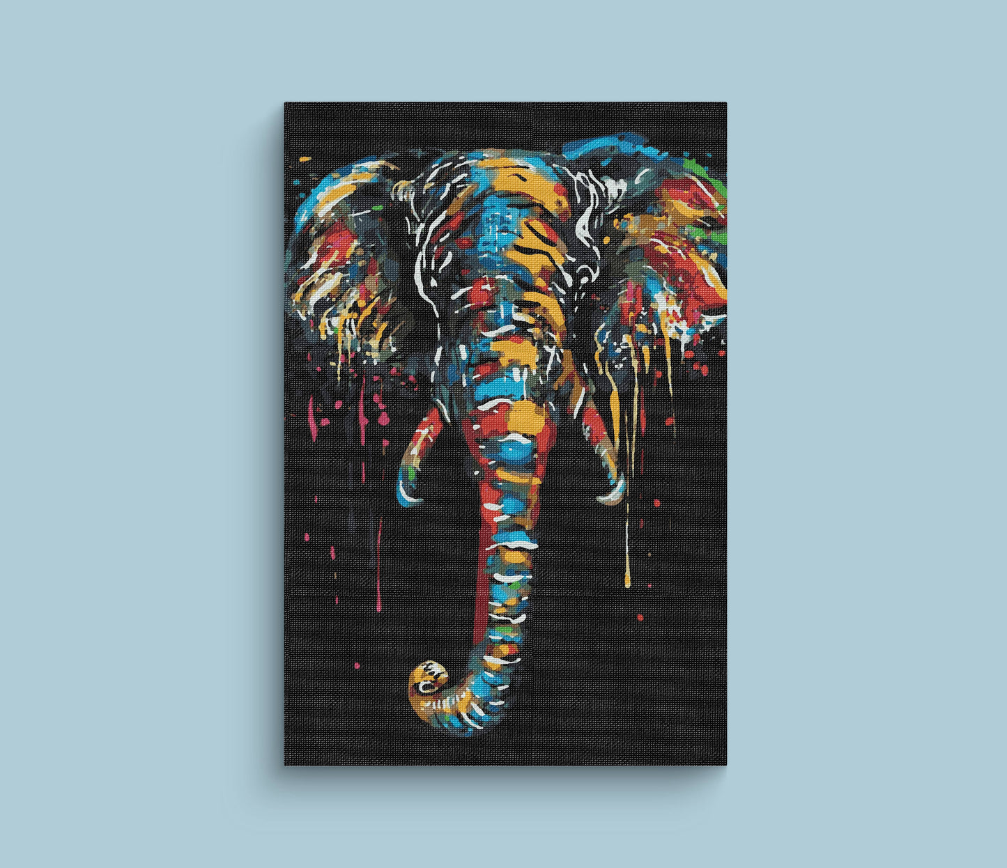 Colorful Elephant paint by numbers