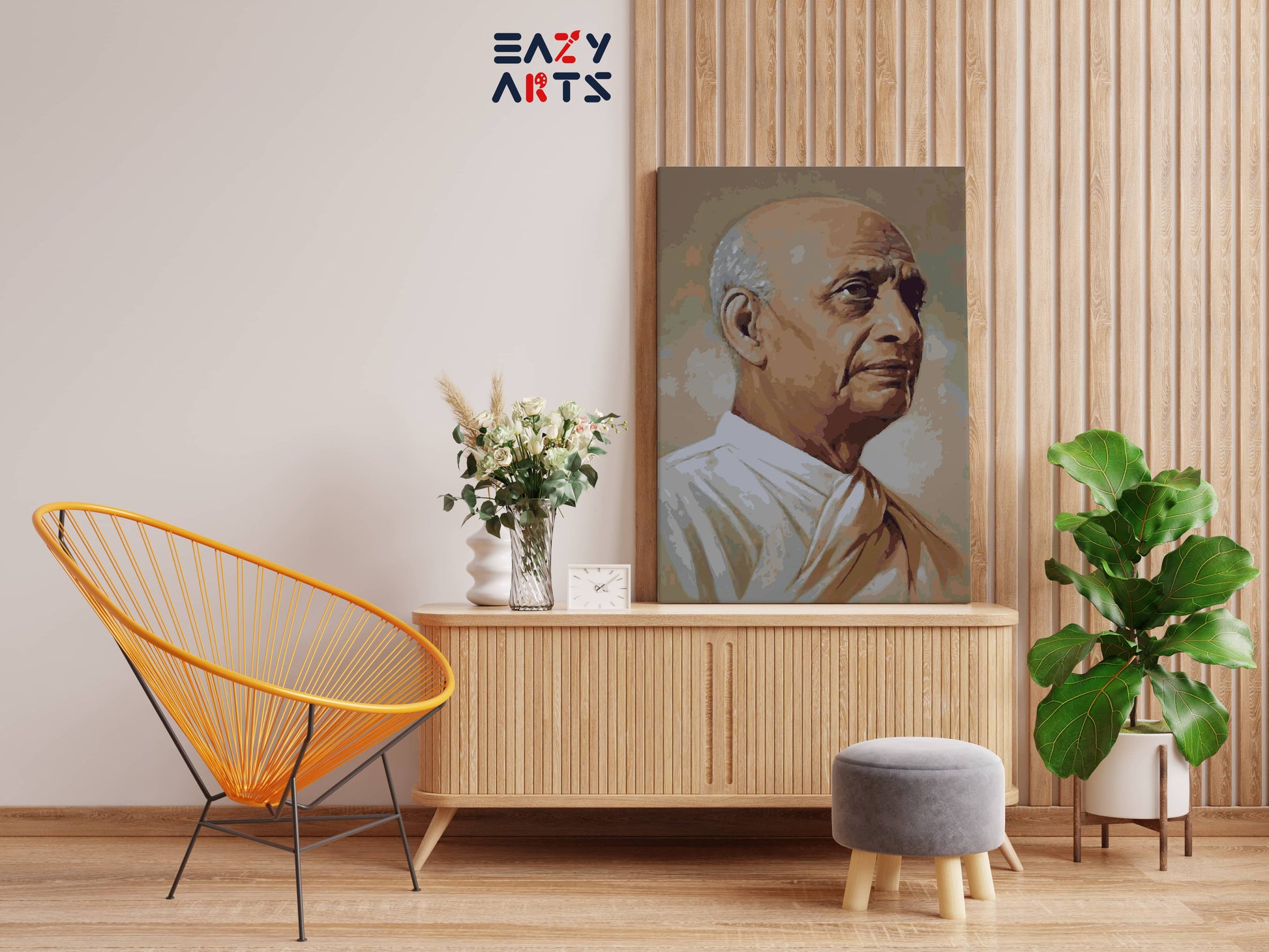 Sardar Vallabhbhai Patel paint by numbers kit