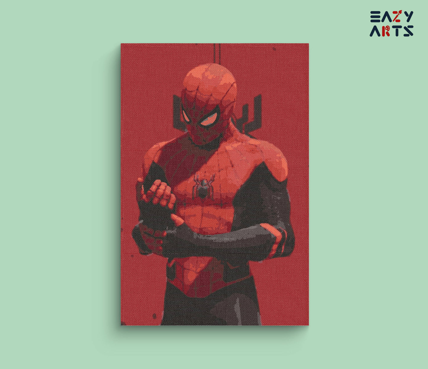 Spiderman New Suit paint by numbers