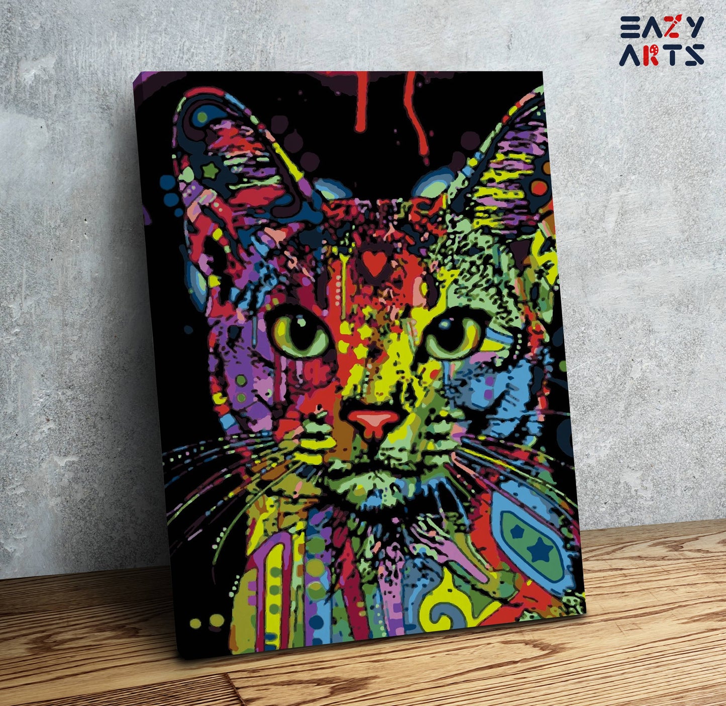 Cat Colourful PBN kit