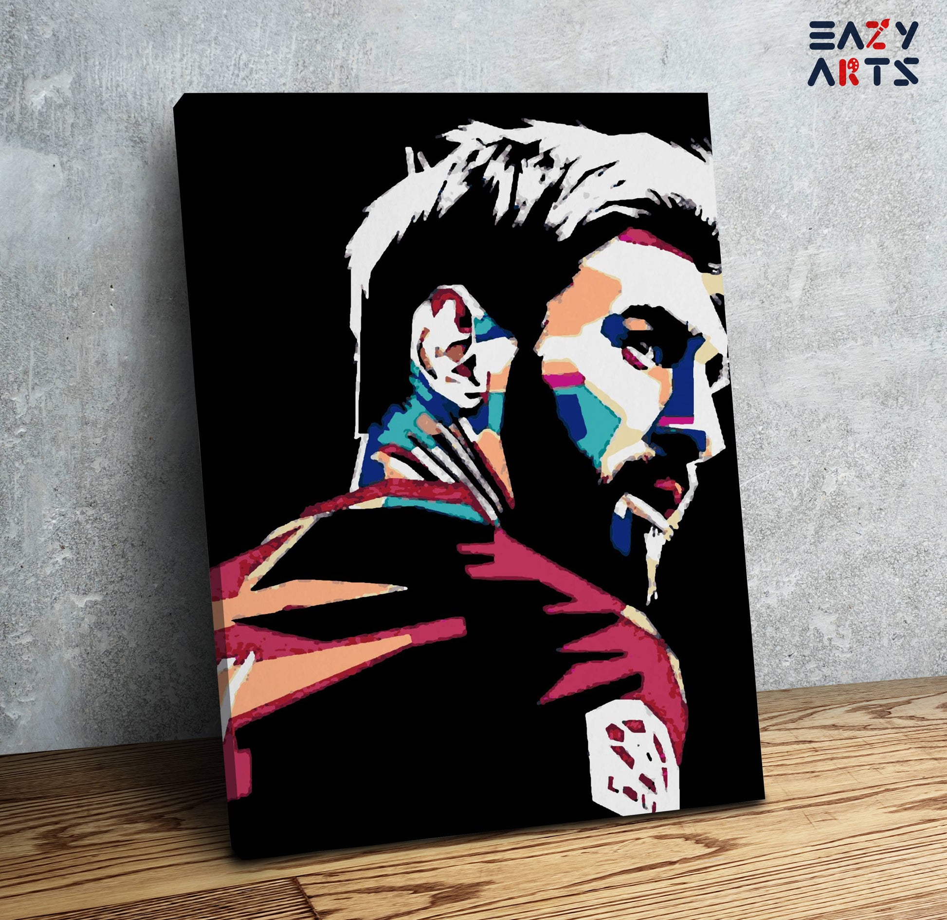 Messi Abstract PBN kit
