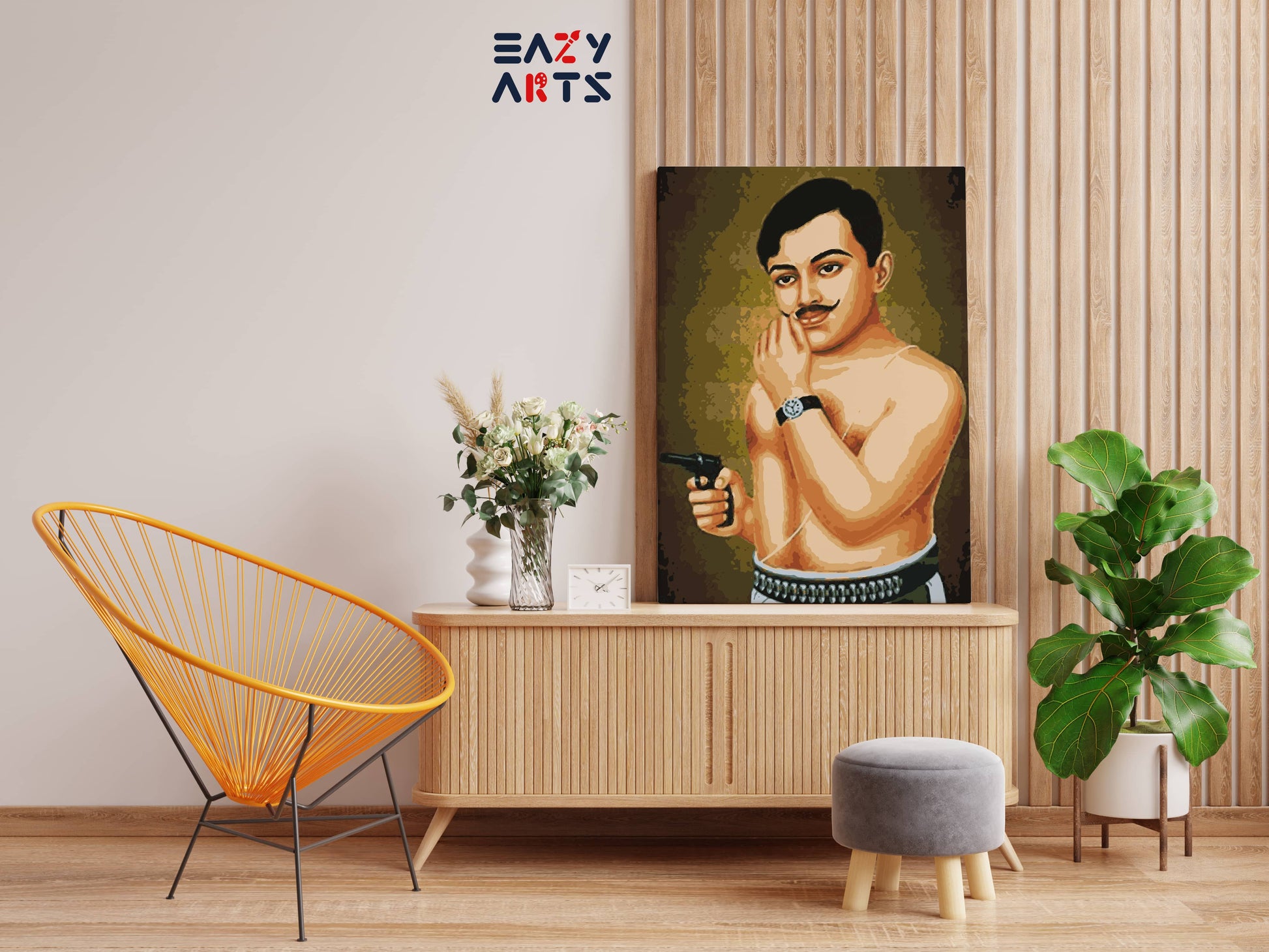 Chandrashekhar Aazad paint by numbers kit