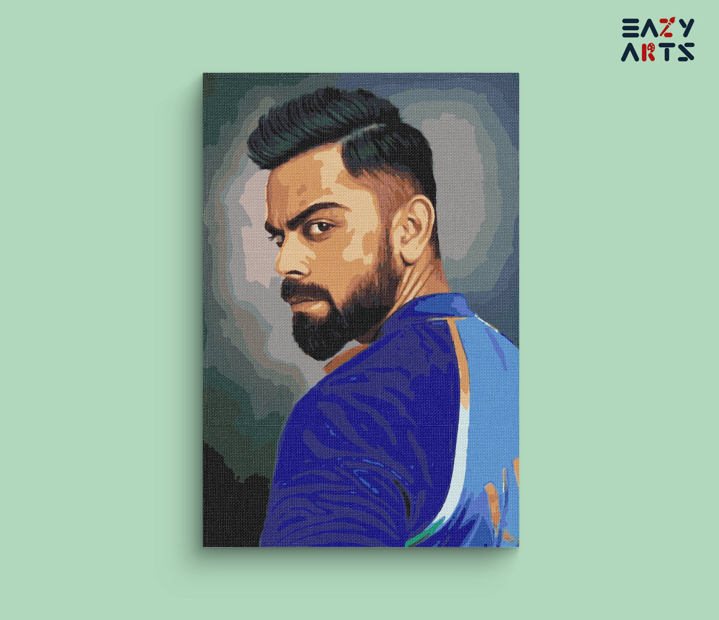 Virat Kohli Closeup paint by numbers