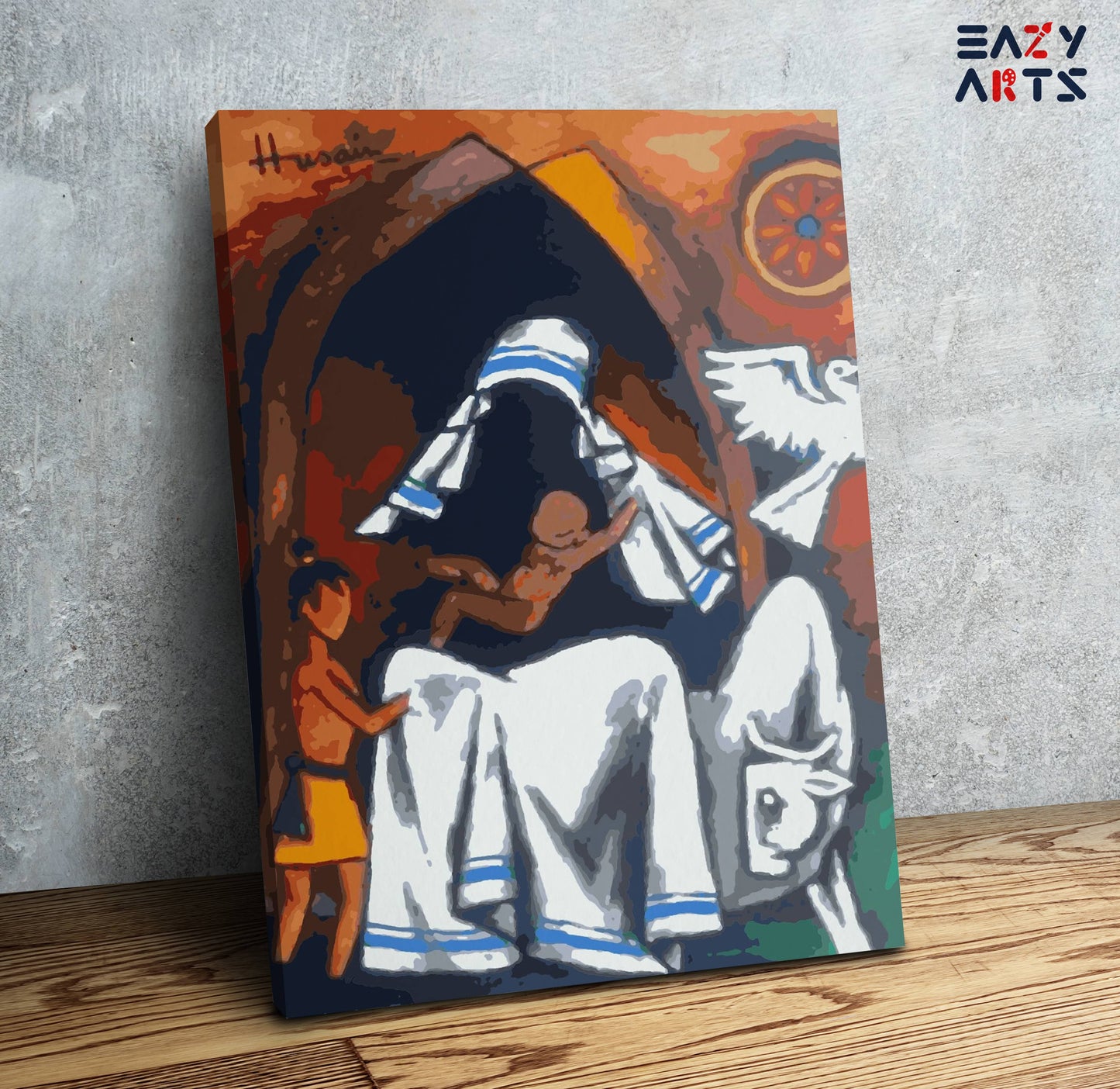 Mother Teressa by MF Husain PBN kit