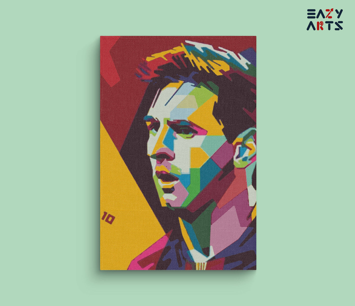 Messi 10 Abstract paint by numbers