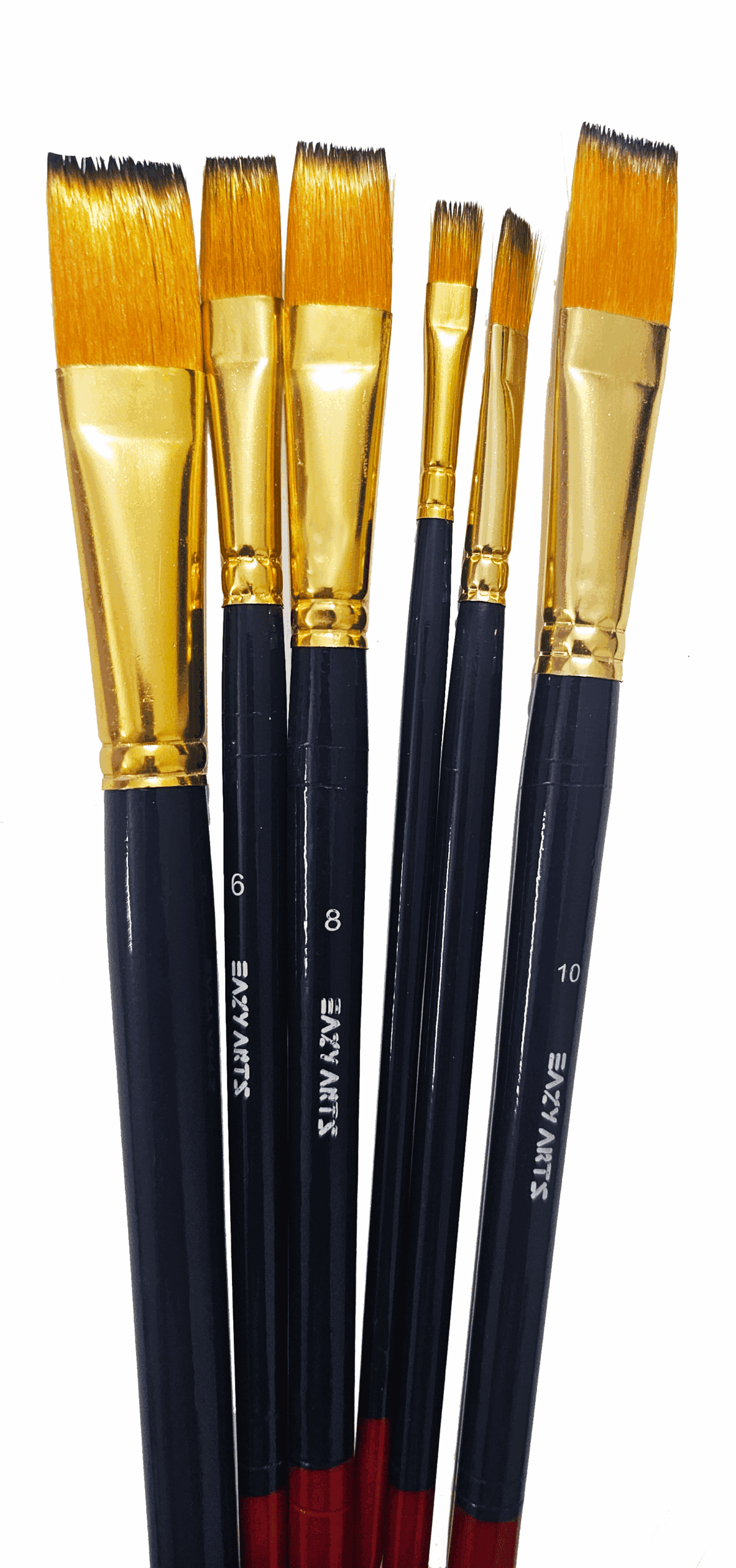 Eazy Arts Premium Flat Paint Brushes Set image 2
