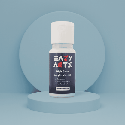 Eazy Arts High Gloss Acrylic Varnish Clear Protective Top Coat