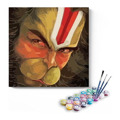 Lord Hanuman Close-Up Paint by Numbers Kit – DIY Acrylic Painting Kit for Adults