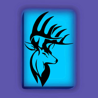 Majestic Deer Canvas DIY Painting – Glow in the Dark Kit for Adults & Kids | Eazy Arts DIY Art Set with Brushes - GID-ANM-002
