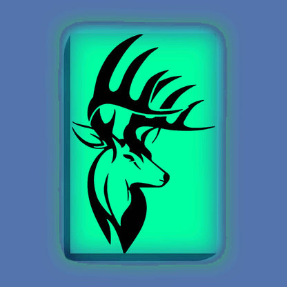 Majestic Deer Canvas DIY Painting – Glow in the Dark Kit for Adults & Kids | Eazy Arts DIY Art Set with Brushes - GID-ANM-002