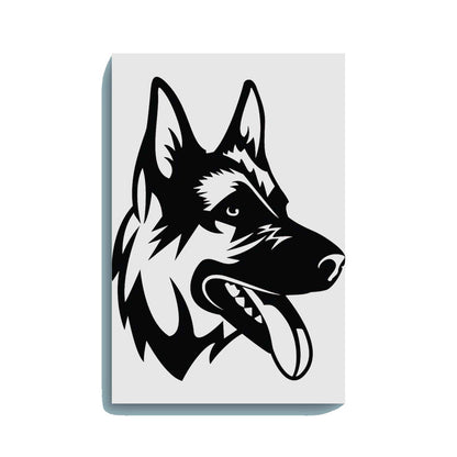 Curious Dog Canvas DIY Painting – Glow in the Dark Kit for Adults & Kids | Eazy Arts DIY Art Set with Brushes - 25 X 38 CM / Blue / Without Frames - GID-ANM-004-1