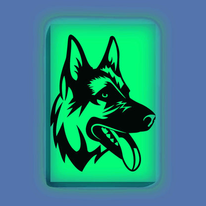 Curious Dog Canvas DIY Painting – Glow in the Dark Kit for Adults & Kids | Eazy Arts DIY Art Set with Brushes - GID-ANM-004