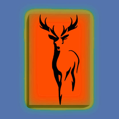 Standing Deer Canvas DIY Painting – Glow in the Dark Kit for Adults & Kids | Eazy Arts DIY Art Set with Brushes - GID-ANM-005