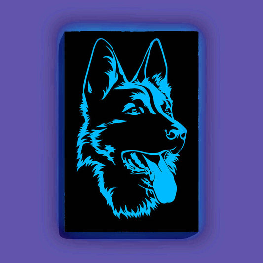 Dog Face Canvas DIY Painting – Glow in the Dark Kit for Adults & Kids | Eazy Arts DIY Art Set with Brushes - GID-ANM-006